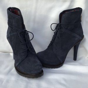 Elizabeth and James Navy Ankle Boots